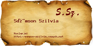 Sámson Szilvia névjegykártya